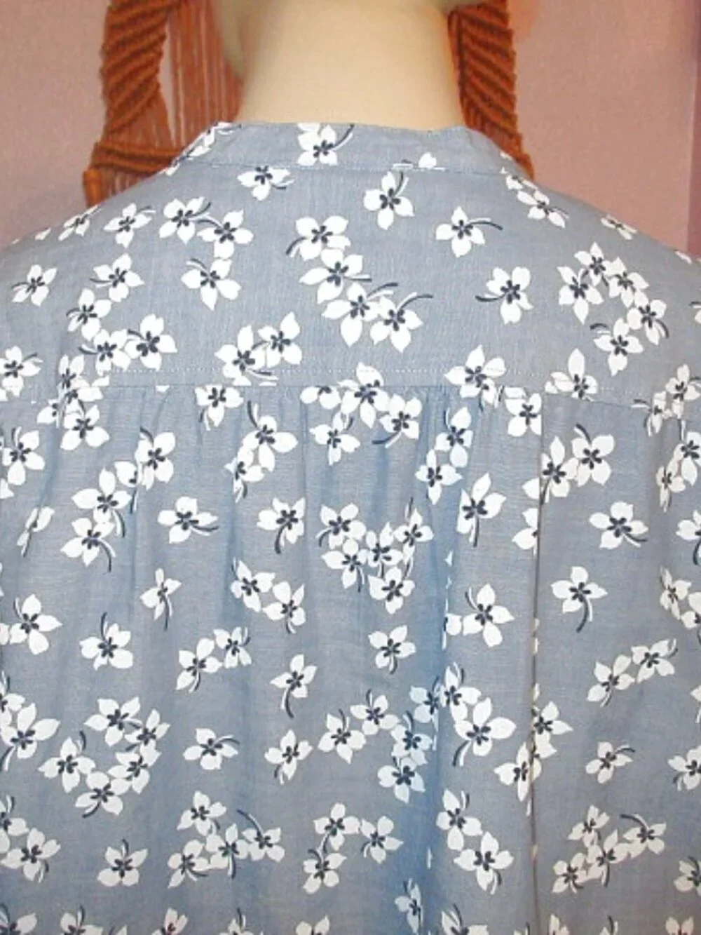 Draper James Floral Blouse Top Size L Tunic Cottagecore Southern Belle Prep NEW